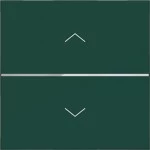 Hager WAN7050C07 Abdeckung 1fach Pfeile für Taster Matter vernetzbar, A.x/C.x, jade, halbglänzend 