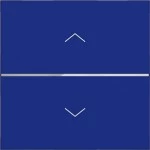 Hager WAN7050C14 Abdeckung 1fach Pfeile für Taster Matter vernetzbar, A.x/C.x, cobalt, matt 