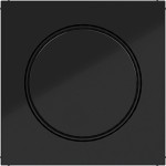 Hager WAN7060BG Zentralstück für Drehdimmer/Drehpotenziometer, A.x/C.x, nachtschwarz glänzend 