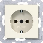 Hager WAS1100C11 Steckdose SCHUKO, Steckklemmen, A.x/C.x, shell, matt 