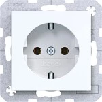 Hager WAS1300WG Steckdose SCHUKO, Schraub-Liftklemmen, A.x/C.x, lichtweiß glänzend 