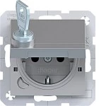 Hager WAS1415TA Std. SCHUKO, Klpd., Feder, arret., Schl., EHBS, SLKL, A/C, tit met la 