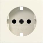 Hager WAS7200C11 Zentralstück für Steckdose SCHUKO, erh. BS, A.x/C.x, shell, matt 