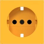 Hager WAS7200C16 Zentralstück für Steckdose SCHUKO, erh. BS, A.x/C.x, saffron, matt 