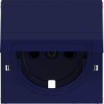 Hager WAS7212C06 ZS Steckd. SCHUKO m. Klappd., Feder, arret., EHBS, IP44 fähig, Ax/Cx, ocean, hg 