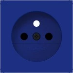 Hager WAS7600C14 Zentralst. f. Steckdose m. Schutzk.stift, erh. BS,A.x/C.x, cobalt, matt 