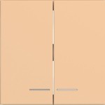 Hager WAW2031C12 Wippe 2fach, klare Linse, A.x/C.x, petal, matt 