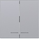 Hager WAW2031TA Wippe 2fach, klare Linse, A.x/C.x, titan metallisch, lackiert 