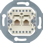 Hager WDF41083 UAE-Steckdose 8/8-polig Modul weiß