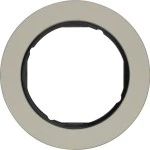 Hager WLD9100STB Rahmen 1fach R.Classic E-Stahl schw geeignet zur Abdeckung von Schaltern oder Steckdosen 