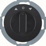 Hager WLE7261BG Jal-Drehsch, 2p, Z-St, R.Classic, schwarz 