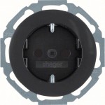 Hager WLS1200BG Steckdose SCHUKO erh BS R.classic sw glä 