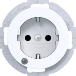 Hager WLS1463WG Steckdose SCHUKO LED erh BS R.Cl pw 