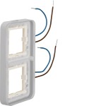 Hager WNA699 Rahmen 2fach weiß bel.bar 230V AP W.1 