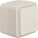 Hager WNC100B Steckdose AP mit Schutzkontaktstift, erh. BS u. Klappdeckel, W.1 IP55, polarweiß 