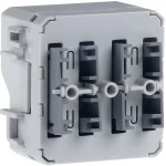 Hager WNT332 Der W.1 Taster Busankoppler 2-fach ist für Aufputz oder Unterputz Installation geeignet und verfügt über integrierte 
