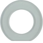 Hager WTD7173GT2 Serie Glas, End-Rahmen 1f f. 1930 geeignet zur Abdeckung von Schaltern oder Steckdosen 