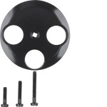 Hager WTF4593BG Z.-stück für Ant.Std. 3L 1930/Glas schw 