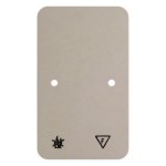 Hager WVA1762WP1 Bodenplatte für AP-Rahmen 2fach 61x120mm 