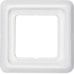 Hager WWD1100PW Abdeckrahmen, Unterputz, 1-fach, mit Dichtung, IP44, polarweiß glänzend