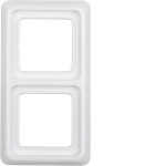 Hager WWD1200PW Rahmen 2-fach mit Dichtung wg Up IP44 polarweiß, glänzend