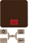 Hager WWW1336BR Wippe mit 5 Linsen WG UP IP44 braun 