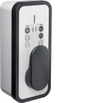 Hager XEV1S22T2TF Ladestation witty flow EEBus 22kW RFID mit Typ2 Ladedose + Schuko 