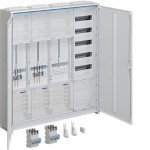 Hager ZB343Q29EN Komplettschrank universZ 2 Zählerplätze SG 3-Punkt VT5 APZ SLS 50A 1100x1050x205mm IP44 