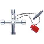 Klauke KL500 Schaltschrankschlüssel mit Kette + Adapter 