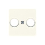 JUNG 161TV Abdeckung für Antennendosen 1fach, Duroplast, 50 x 50 mm, weiß 