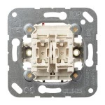 JUNG 505EU Wippschalter (Einsatz) 10 AX 250 V~, Serien, ohne Krallen 