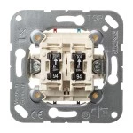 JUNG 505KOU5 Wipp-Kontrollschalter (Einsatz) 10 AX 250 V~, Serien mit 2 Glimmlampen Art.-Nr.: 94 