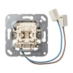 JUNG 533U-LEDW Taster mit LED-Einsatz, 1-pol. Wechsler mit N-Klemme 250 V ~ 