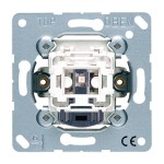 JUNG 534KO5EUD230 Hoteltaster 230 V (Einsatz), Außenstelle, 1-pol. Schließer mit separaten Meldekontakten für Lampen 250 V ~, ohne Krallen 