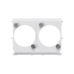 JUNG 54-2CXLR Montage-Einsatz 2fach, für 2 XLR-Steckverbinder, Art.-Nrn.: CXLR-S und CXLR-D 