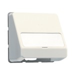 JUNG 554 Datenanschlussgehäuse 1fach, mit Schriftfeld, Thermoplast, Serie CD, weiß 