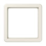 JUNG 561Z5 Zwischenrahmen 55 x 55 mm, Thermoplast, weiß, senkrechte und waagerechte Montage 