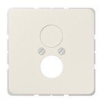 JUNG 562 Abdeckung für 2 Rundsteckverbinder bis 18,5 mm Ø 2fach, Duroplast, Serie CD, weiß 