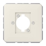 JUNG 568 Abdeckung für XLR-Steckverbinder (P-Serie) 1fach, Duroplast, Serie CD, weiß 