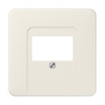 JUNG 569T Abdeckung für TAE-Anschlussdosen, 1fach, Thermoplast, Serie CD, weiß 