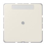 JUNG 590NAA Leitungsauslass mit Zugentlastung, mit Schriftfeld, Duroplast, Serie CD, weiß 