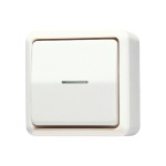 JUNG 606KO5A Wipp-Kontrollschalter, Universal Aus-Wechsel, 10 AX 250 V ~, AP 600 