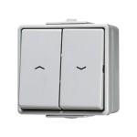 JUNG 609VW Jalousie-Wippschalter, 1-pol. (1 Antrieb), IP 44, WG 600 