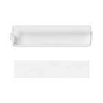JUNG 60ANA Transparente Abdeckung mit Einlage alpinweiß für Schriftfeld 9 x 40 mm, Thermoplast 