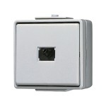 JUNG 631W Taster, 1-pol. Schließer, 10 A 250 V ~, IP 44, WG 600 