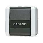 JUNG 831NAW Taster, 1-pol. Schließer, mit Schriftfeld, IP 44, WG 800 