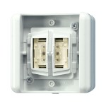 JUNG 8472.02LEDW KNX Taster BA – Mittenstellung – 2fach, WG 800 