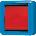 Jung 860WGLBL Abdeckung mit Glasscheibe WG 800 blau 