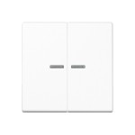JUNG A102KO5BFWW Wippe für KNX Taster, F10, mit Lichtleiter, Thermoplast, Serie A, alpinweiß 