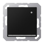 JUNG A1539-OSWMLNW LED-Orientierungslicht mit integriertem Helligkeitssensor, Thermoplast lackiert, Serie A, graphitschwarz matt 